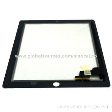 Touch Screen Glass Digitizer Replace Part for iPad 2, 2 Colors are Available